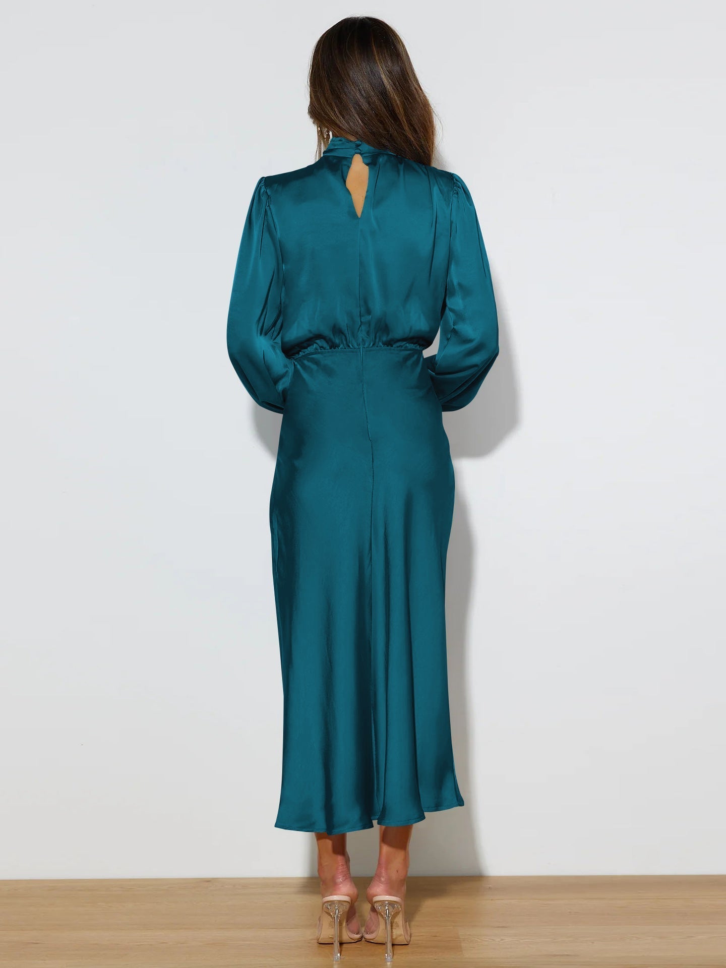 Dames Maxi Jurk Met Lange Mouwen Voor Feestelijke Gelegenheden 1