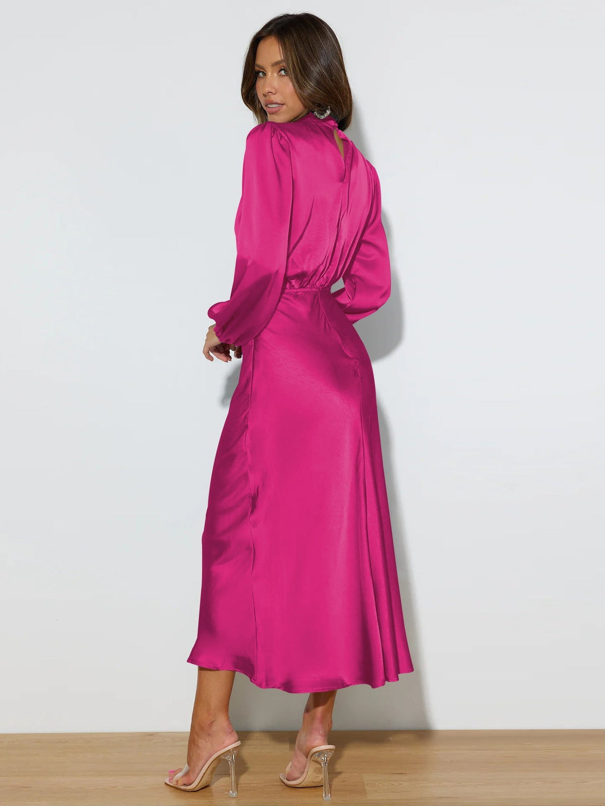 Dames Maxi Jurk Met Lange Mouwen Voor Feestelijke Gelegenheden 3