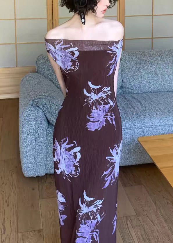 Dames Maxi Jurk Met V-hals Print Zomerstijl 3