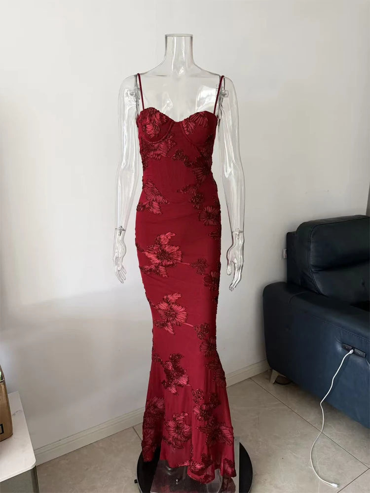 Dames Maxi Jurk Mouwloos Bloemenprint Vloerlengte 10