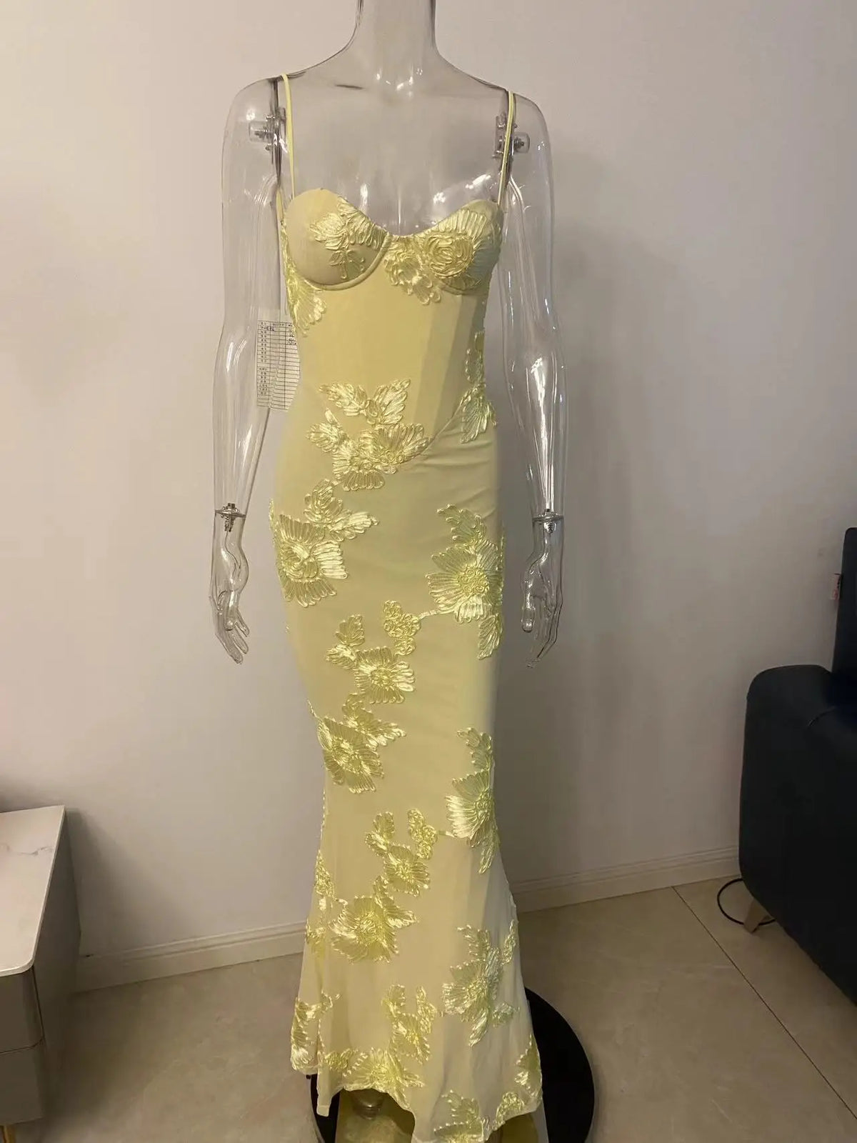 Dames Maxi Jurk Mouwloos Bloemenprint Vloerlengte 9