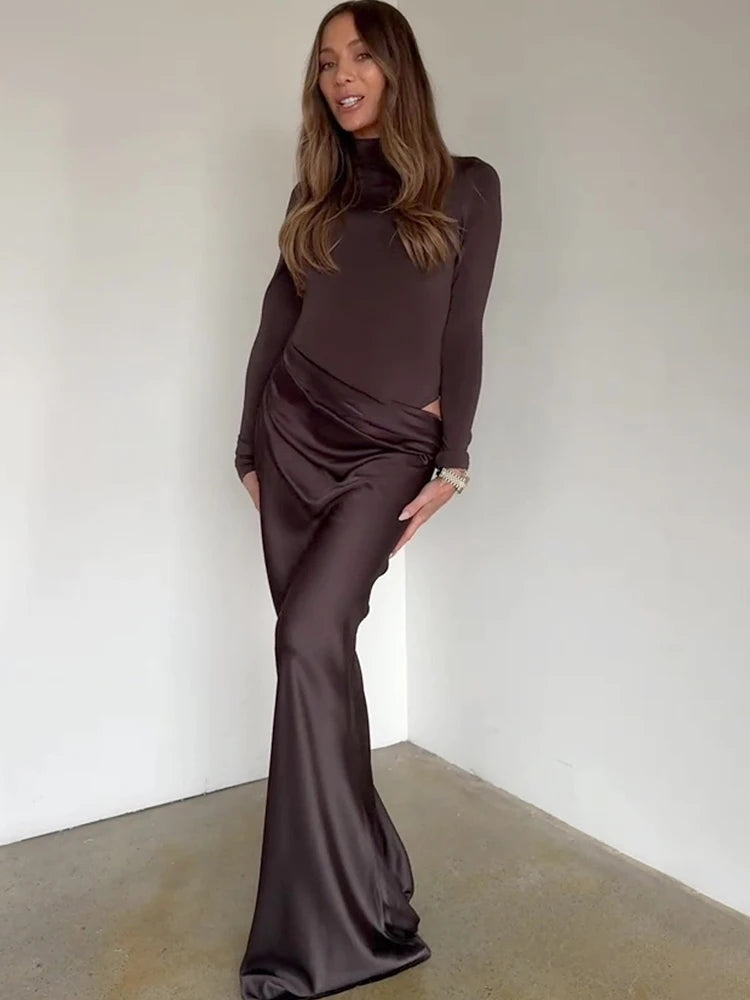 Dames Maxi Jurk Mouwloos met Hoge Taille voor Feestelijke Gelegenheden 8
