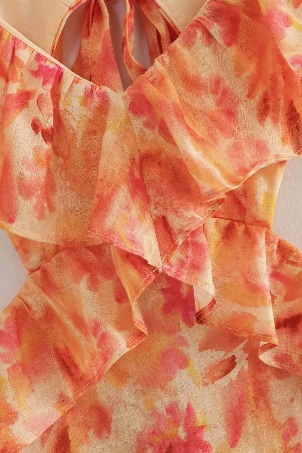 Dames Maxi Jurk Mouwloos met Ruches voor Zomergebeurtenissen 8