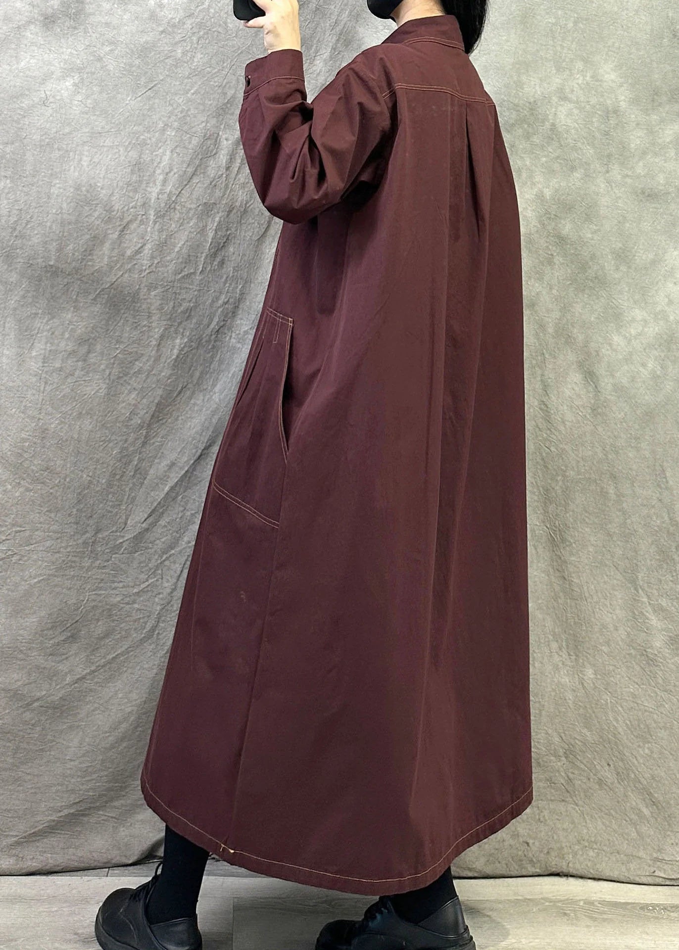 Dames Maxi Jurk Oversized Bohemien Stijl Herfst 3
