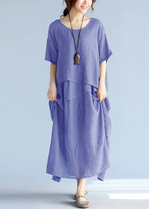 Dames Maxi Jurk Oversized Katoen 10