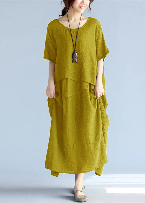 Dames Maxi Jurk Oversized Katoen 11