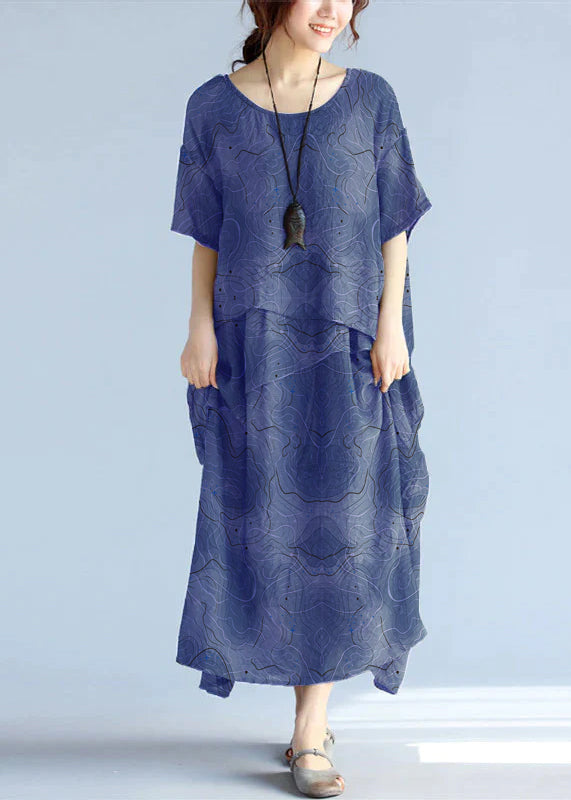 Dames Maxi Jurk Oversized Katoen 13