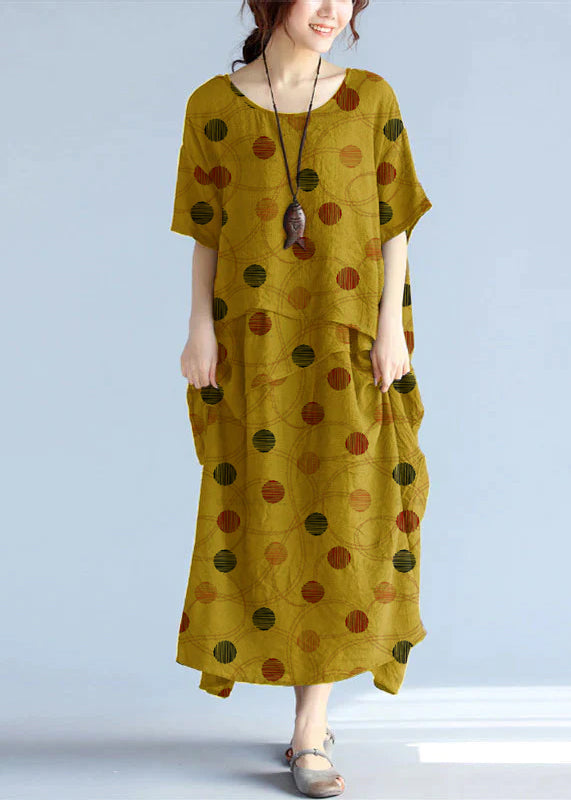 Dames Maxi Jurk Oversized Katoen 14