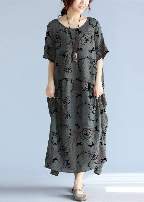 Dames Maxi Jurk Oversized Katoen 15