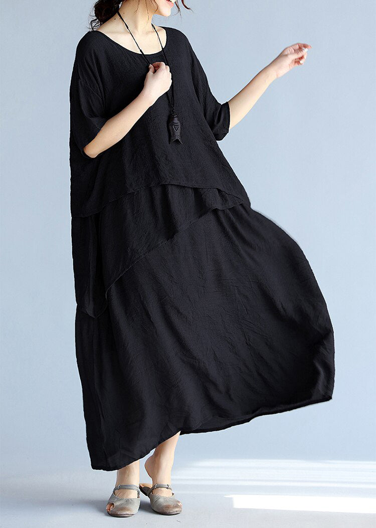 Dames Maxi Jurk Oversized Katoen 3