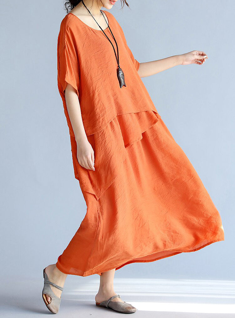 Dames Maxi Jurk Oversized Katoen 5