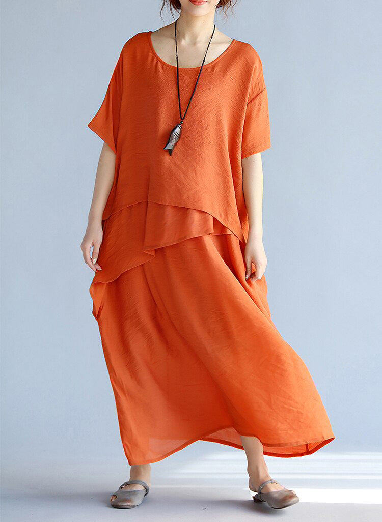 Dames Maxi Jurk Oversized Katoen 6