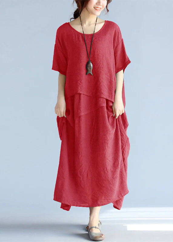 Dames Maxi Jurk Oversized Katoen 8