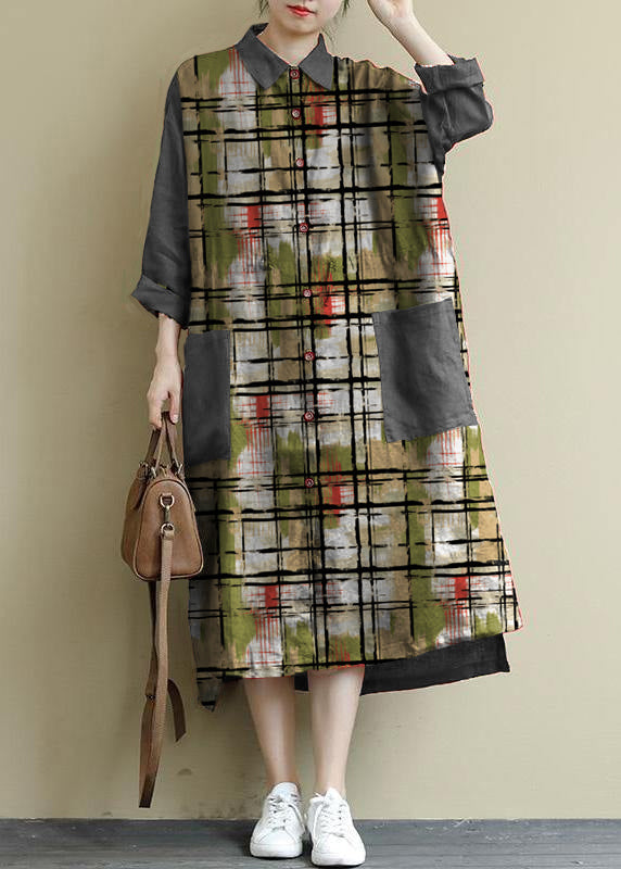 Dames Maxi Jurk Oversized Linnen Shirt 9