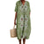 Dames Maxi Jurk V-hals Korte Mouwen Digitale Print voor Zomer 3