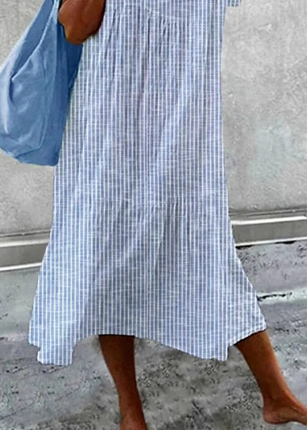 Dames Maxi Jurk V-hals Losse Stijl 3