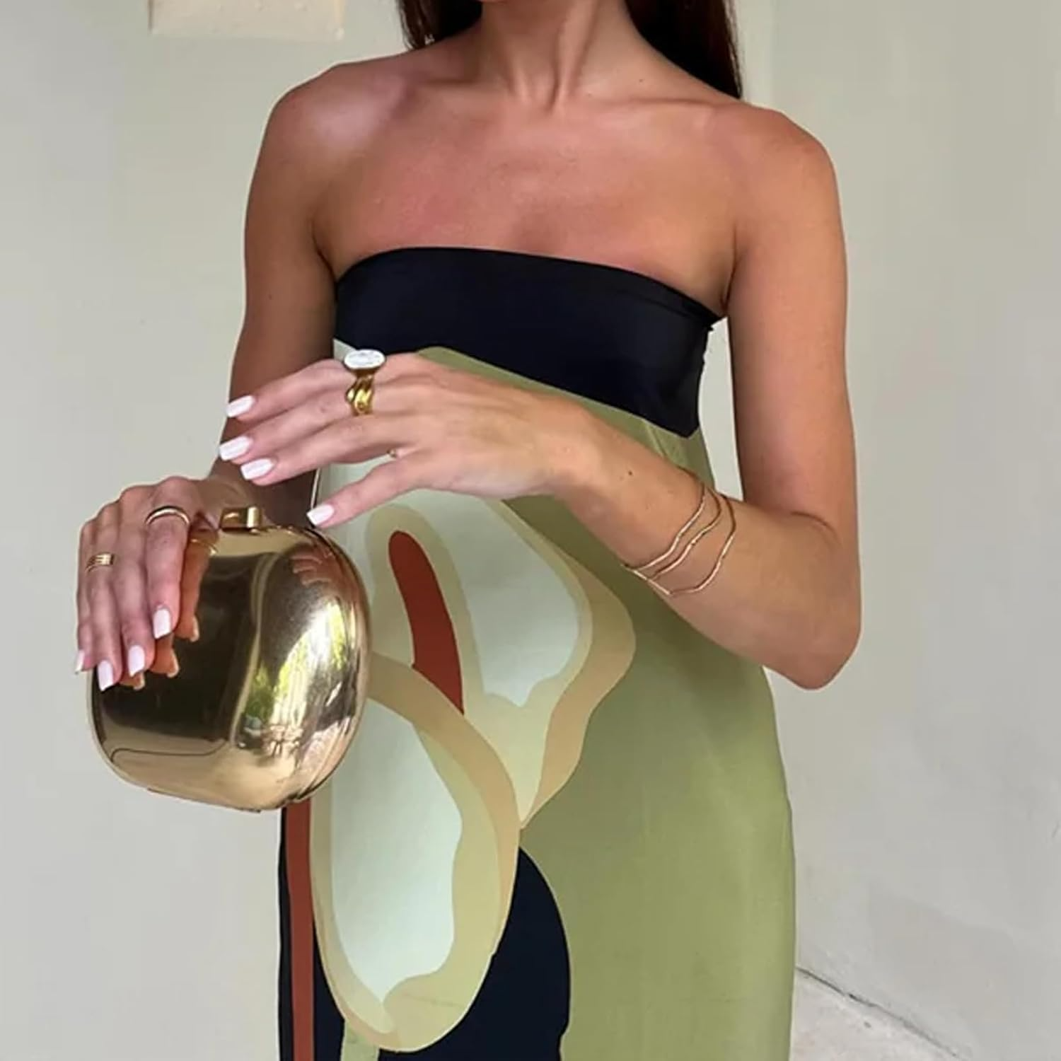 Dames Maxi Jurk Vloeiende Stijl Ademend 1