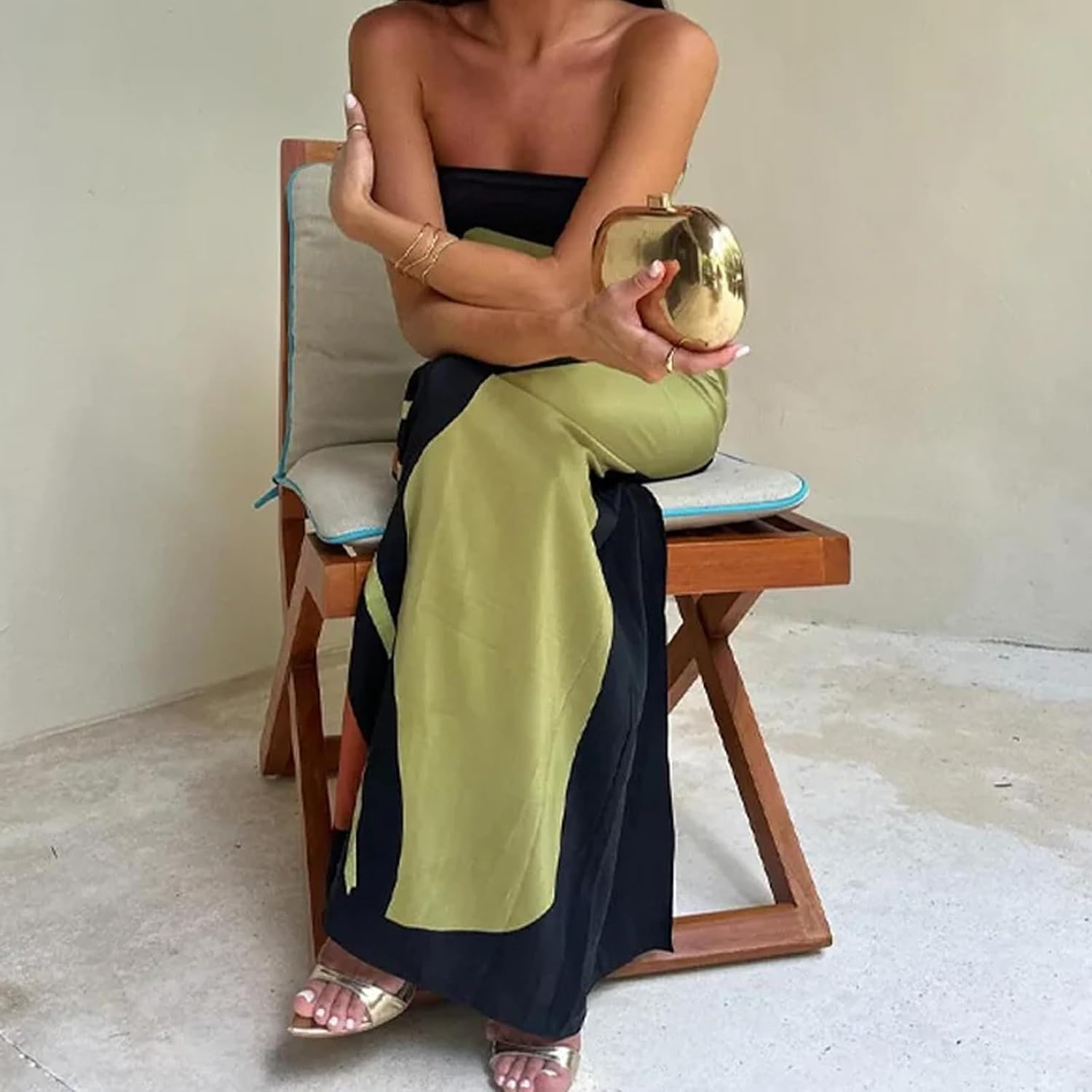 Dames Maxi Jurk Vloeiende Stijl Ademend 2