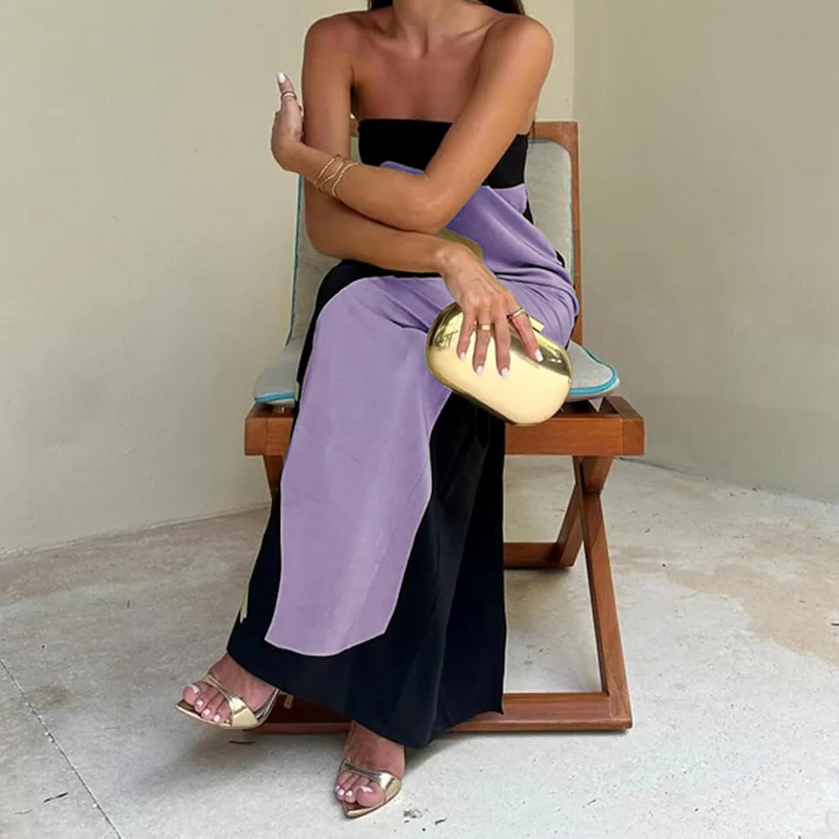 Dames Maxi Jurk Vloeiende Stijl Ademend 5