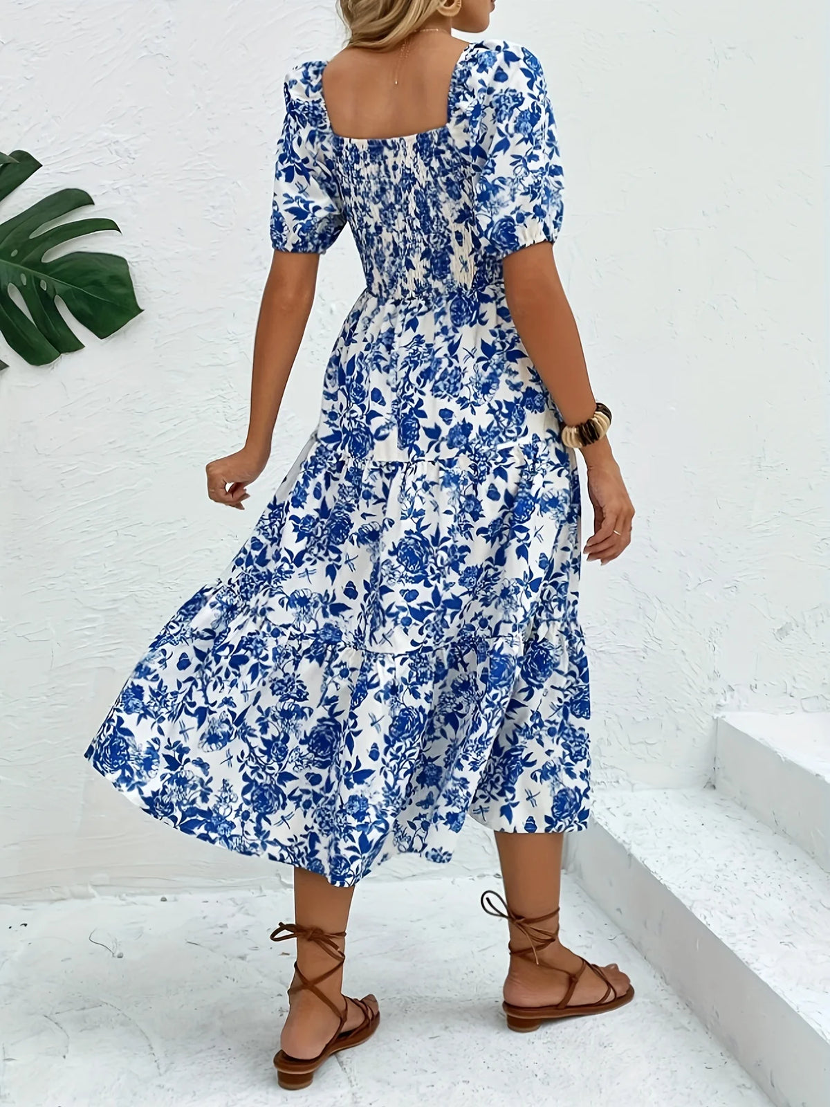 Dames Maxi Jurk met Bloemenprint 1