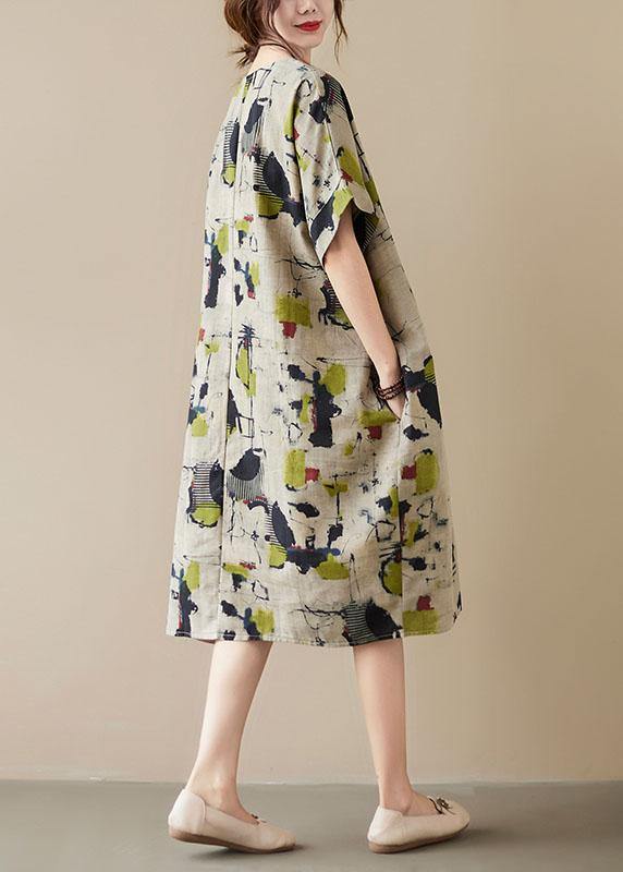 Dames Maxi Jurk met O-Hals en Zakjes 3