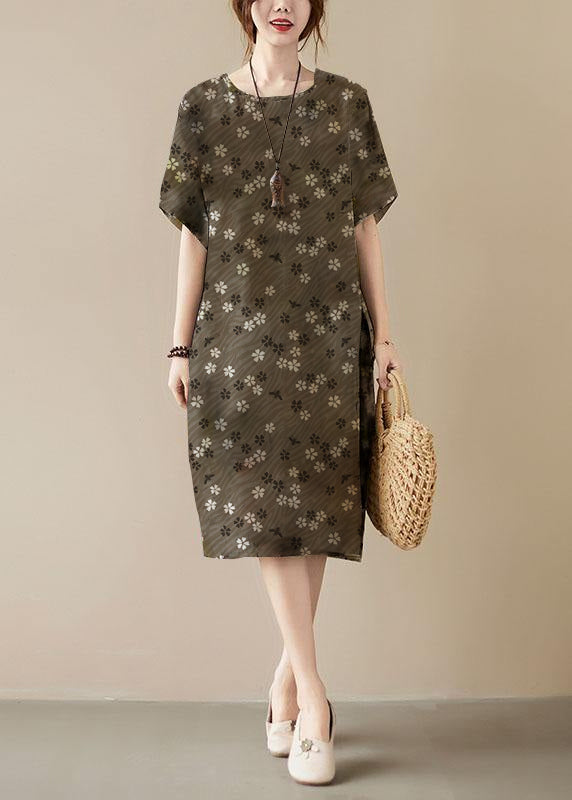 Dames Maxi Jurk met O-Hals en Zakjes 6