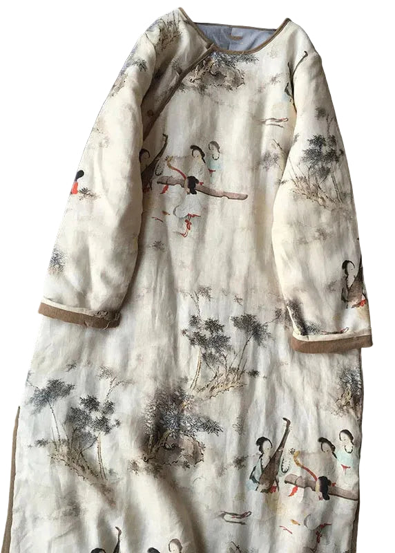 Dames Maxi Parka Patchwork Casual 0