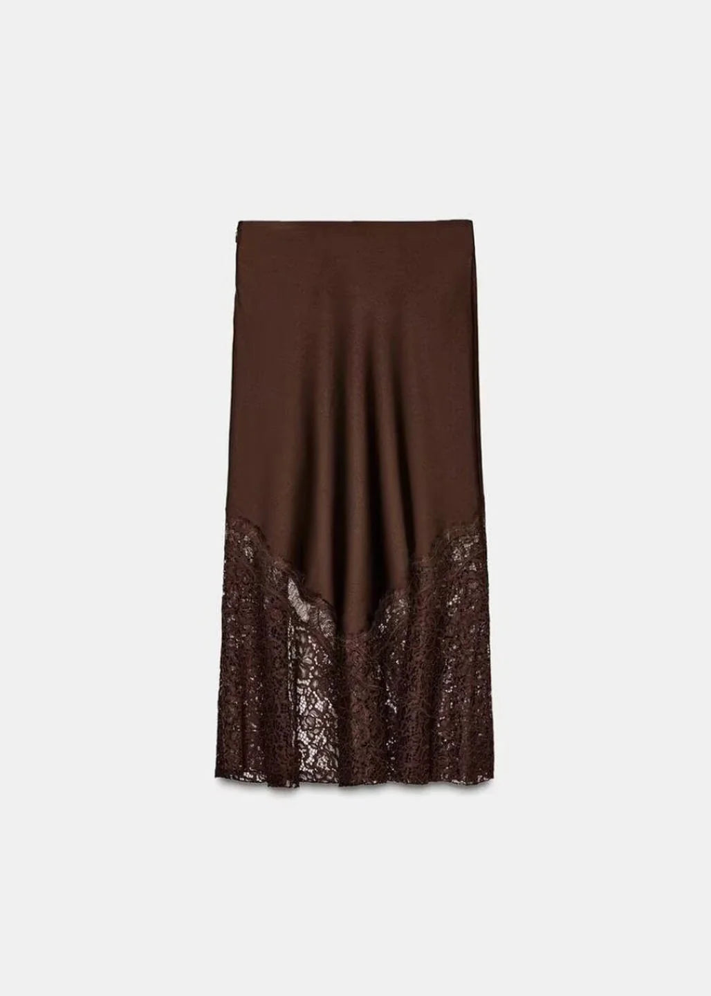 Dames Maxi Rok Met Zijopening En Kantpatchwork 3