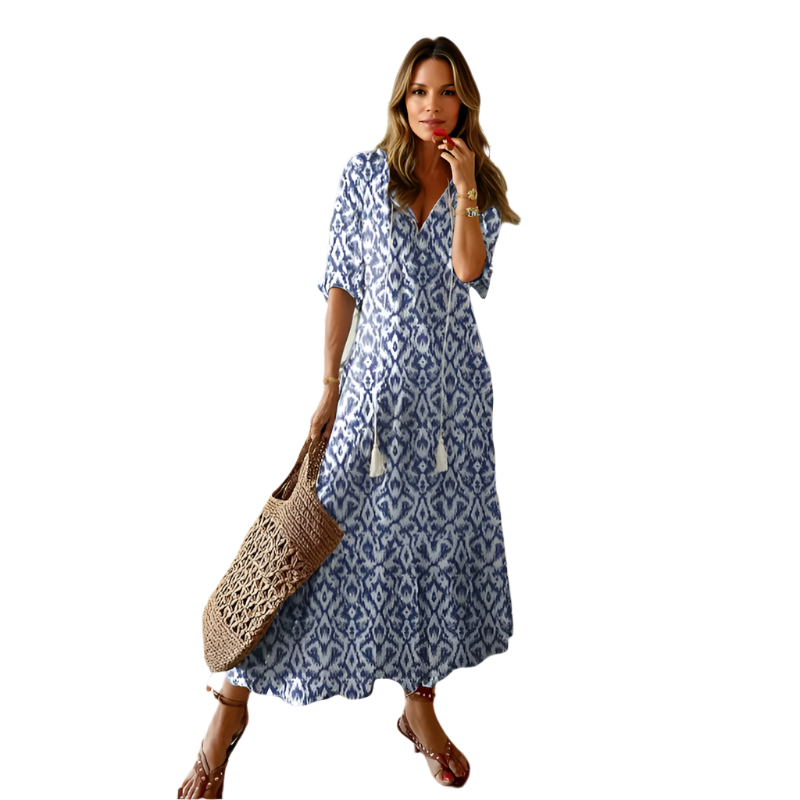 Dames Maxikleed Modern Ademend Stof 0