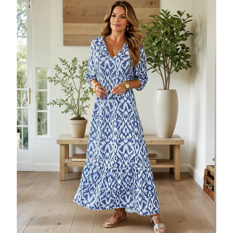 Dames Maxikleed Modern Ademend Stof 1