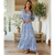 Dames Maxikleed Modern Ademend Stof 1