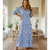 Dames Maxikleed Modern Ademend Stof 2