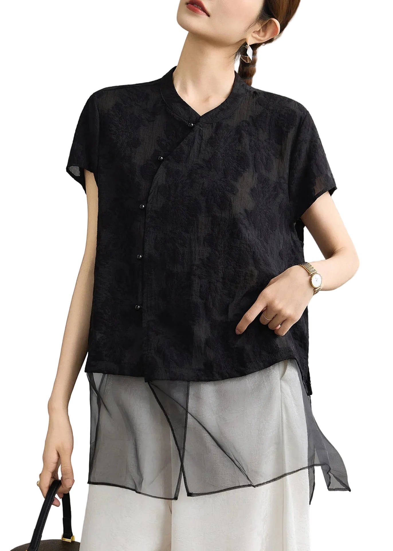 Dames Mid-Top Jacquard Patchwork Casual Style 1