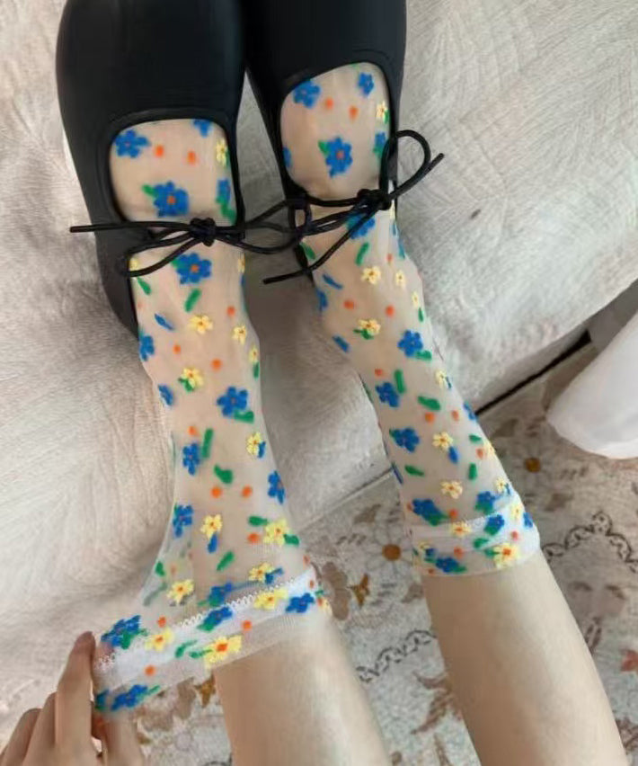 Dames Mid Calf Sokken Mesh Stijlvol 0