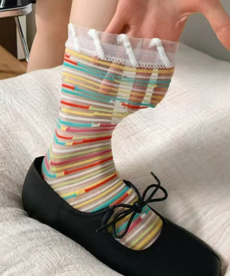 Dames Mid Calf Sokken Mesh Stijlvol 1