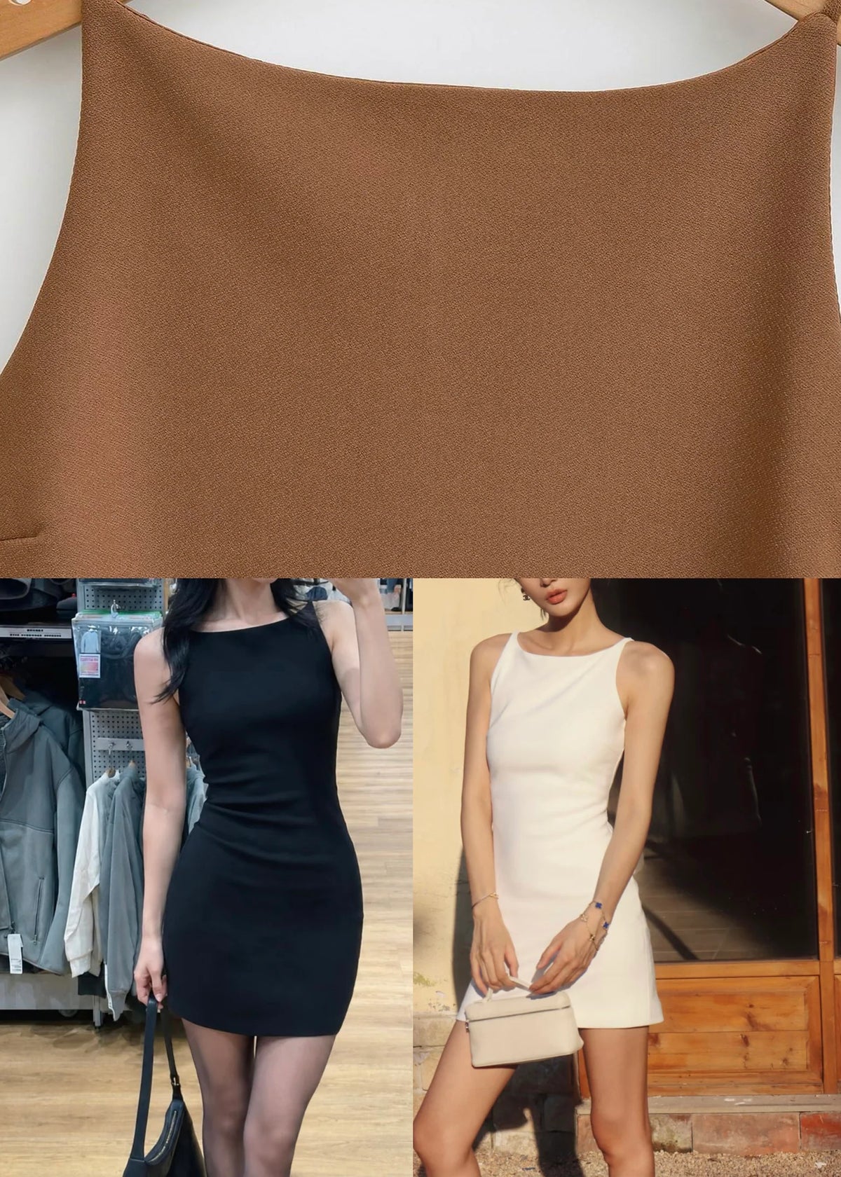 Dames Midi-jurk Mouwloos Met Schuine Halslijn 4