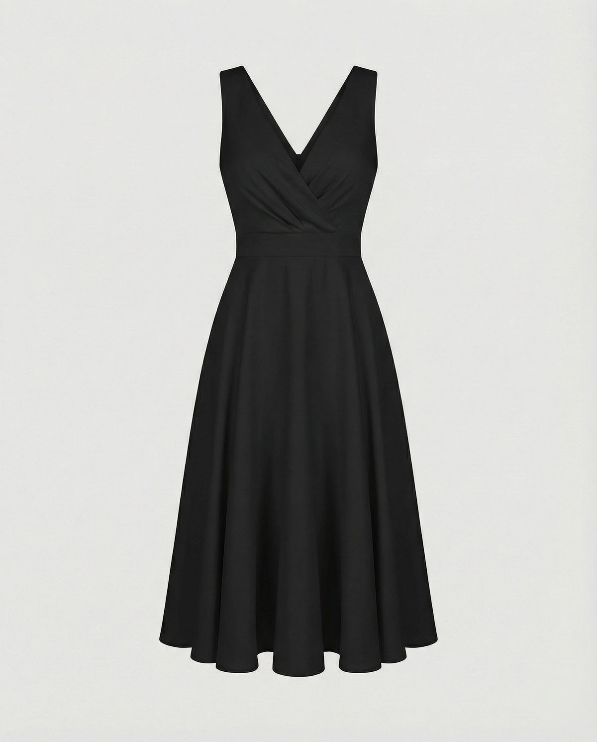 Dames Midi-jurk Trapeze V-hals Mouwloos 6