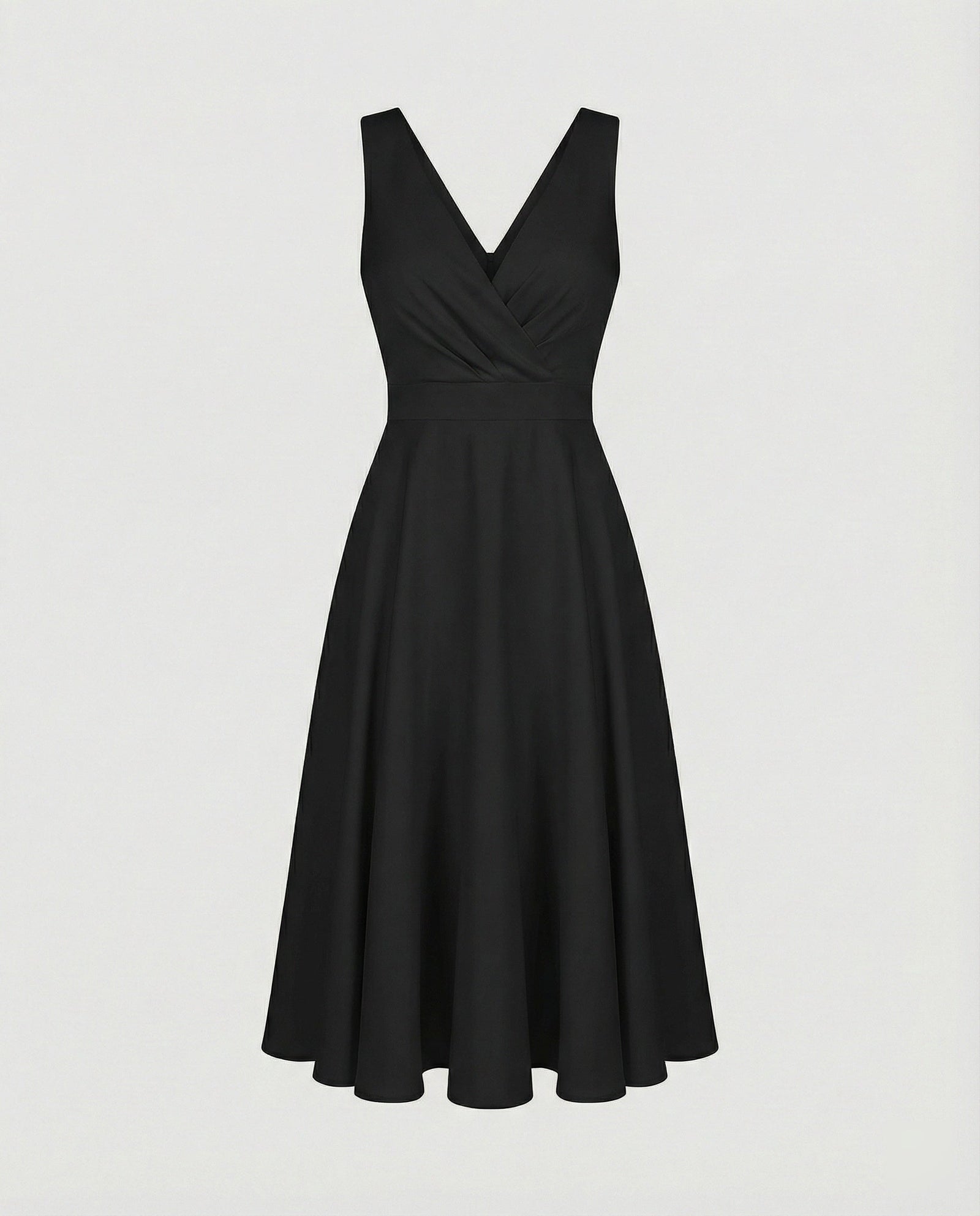 Dames Midi-jurk Trapeze V-hals Mouwloos 6