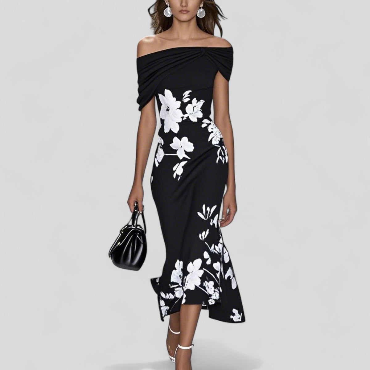 Dames Midi-jurk met Uniek Patroon 2