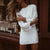 Dames Midi Avondjurk Glitter Bodycon 2