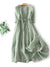 Dames Midi Jurk Bohemian Stijl Linnen 0
