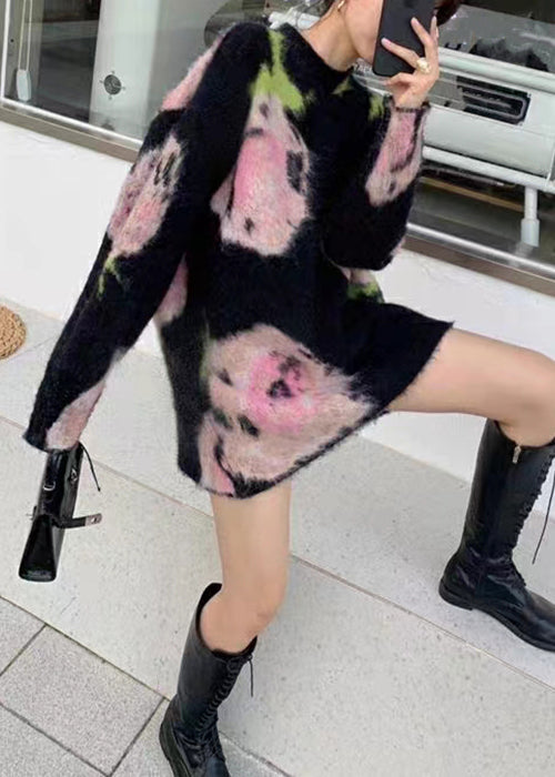 Dames Midi Jurk Katoen Met Lange Mouwen 3