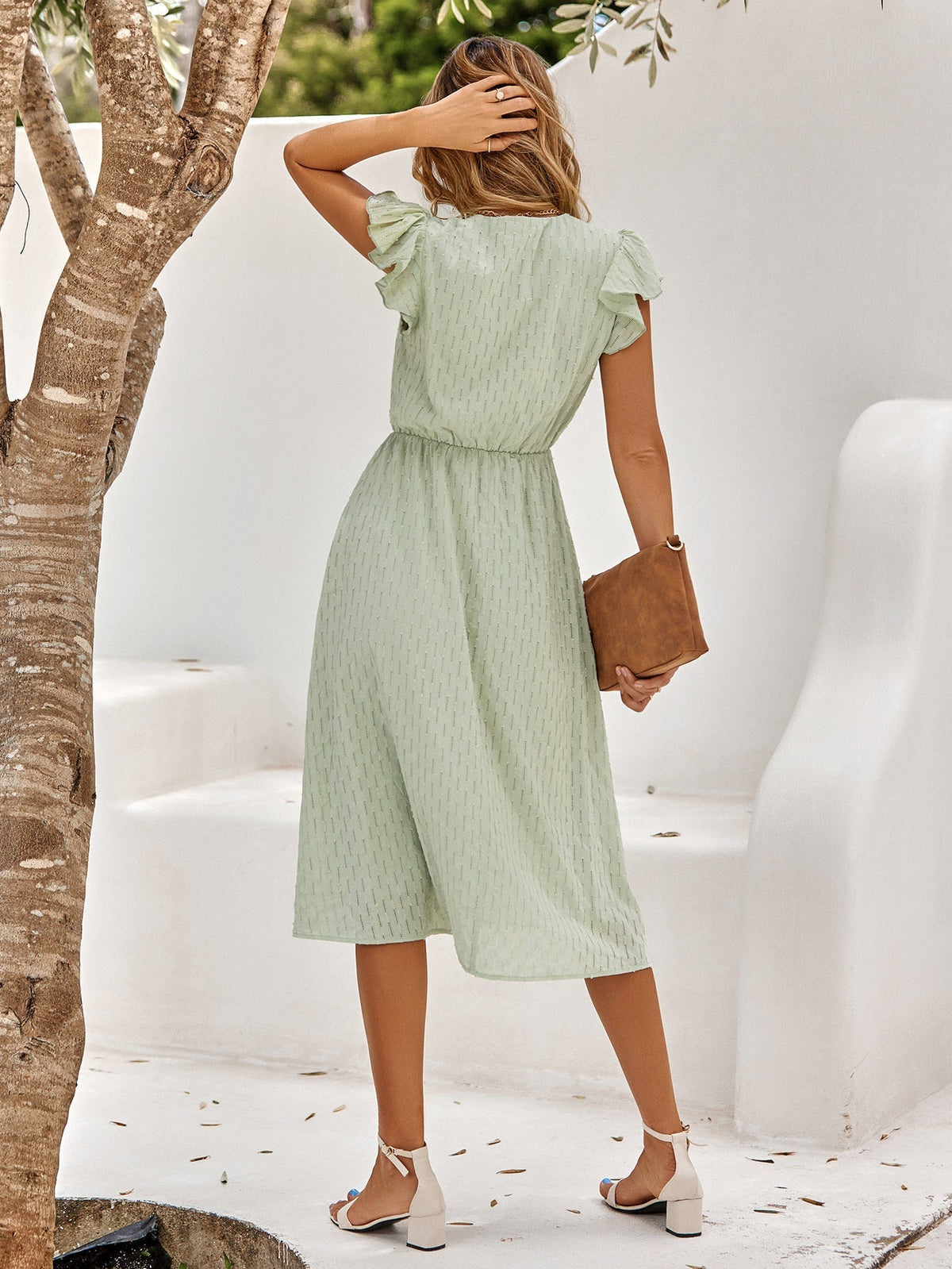 Dames Midi Jurk Met Tijdloos Ontwerp 5