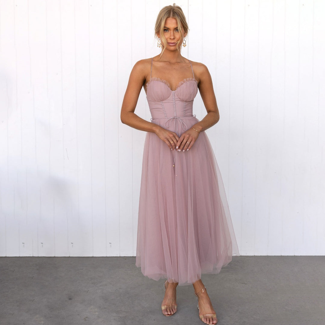 Dames Midi Jurk Tijdloos Feestelijk Hoogwaardige Stoffen 1