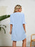 Dames Midi Jurk V-Ausschnitt met Halve Mouwen 6