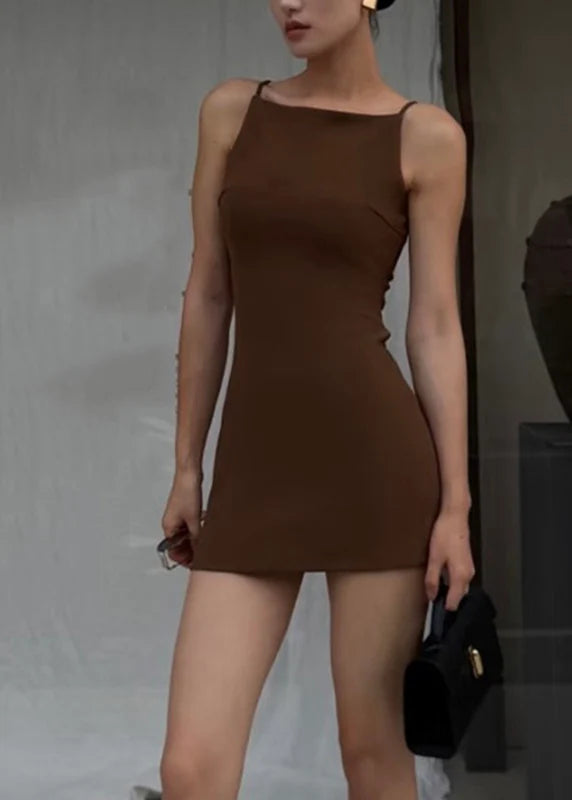 Dames Midi Jurk Zomer Effen Kleur Met Middellange Mouwen 1