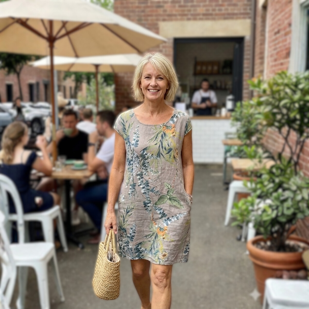 Dames Midi Jurk met Streeppatroon 3