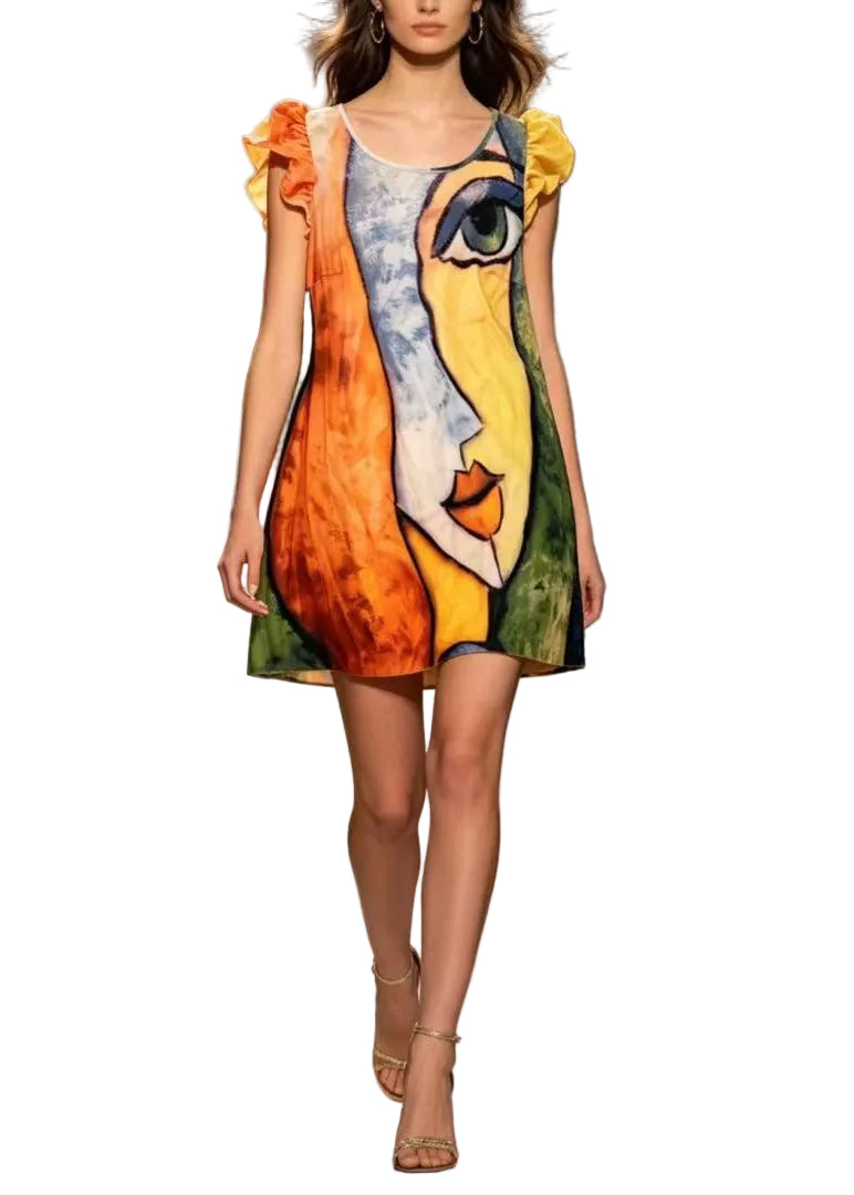 Dames Midijurk Casual Patchwork Stijl 0