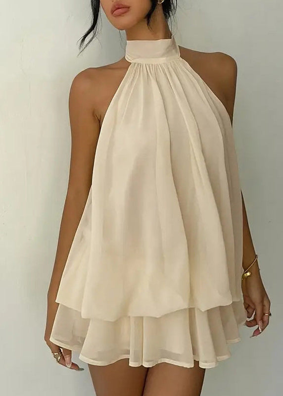Dames Midjurk Mouwloos Backless Vakantie Stijl 1