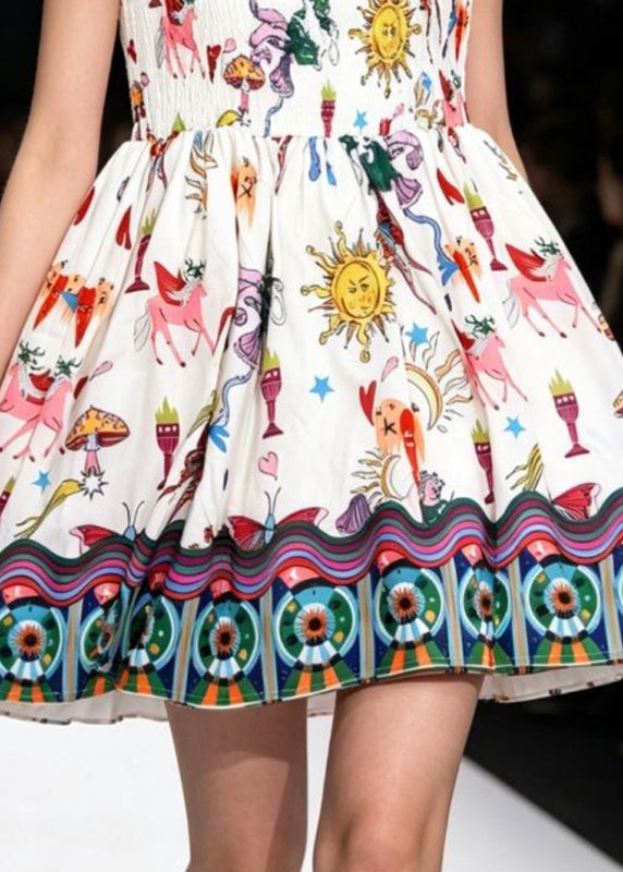 Dames Midjurk Mouwloos met Koude Schouder en Gerimpelde Details 4